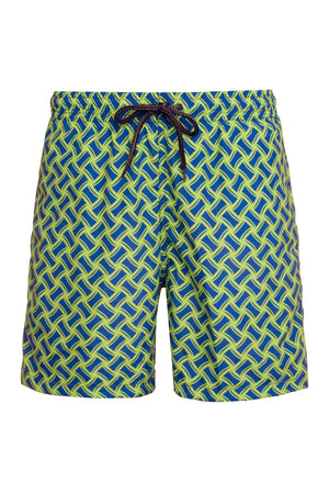 Printed swim shorts-0